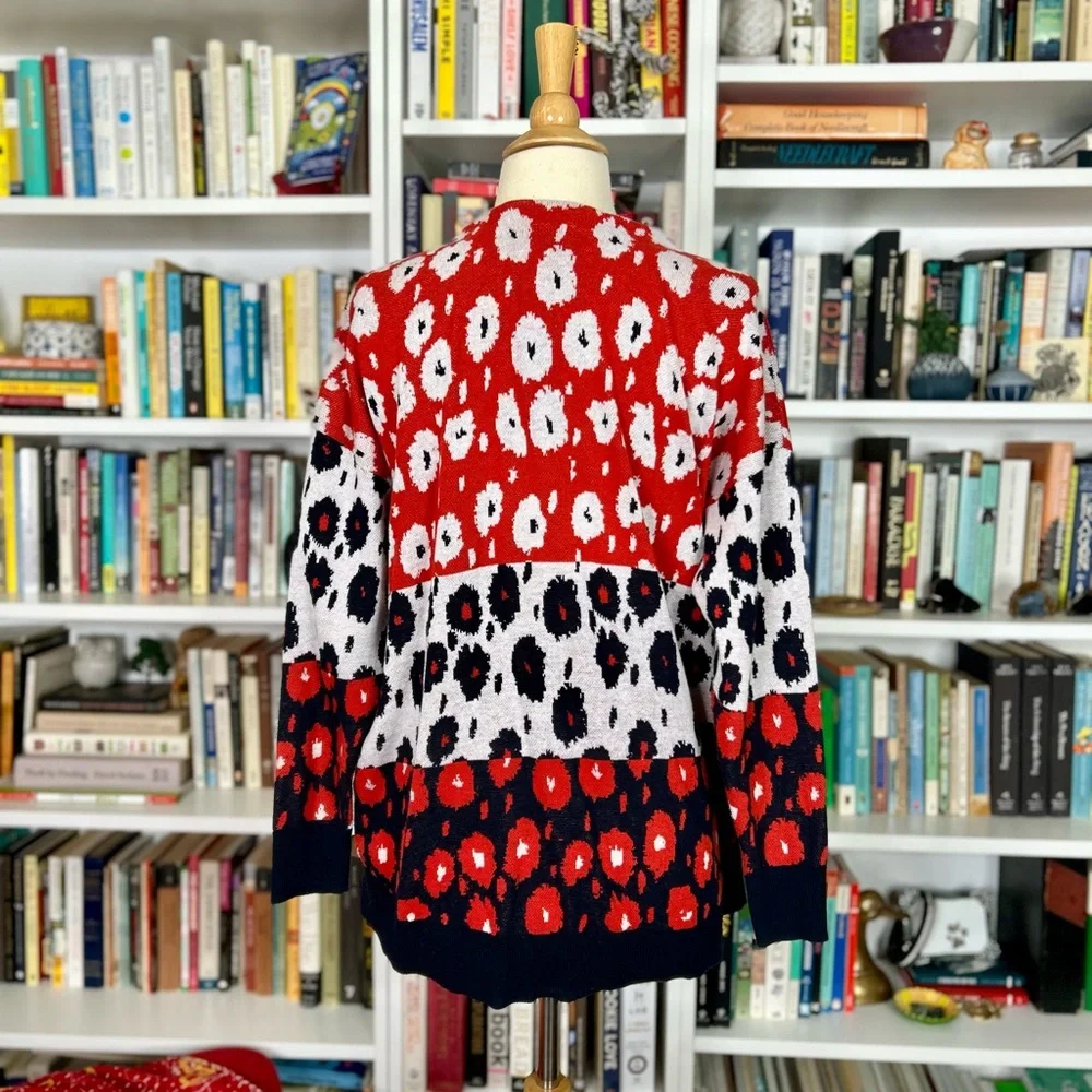 Cabi poppy print cardigan #6163 - Picture 9 of 9